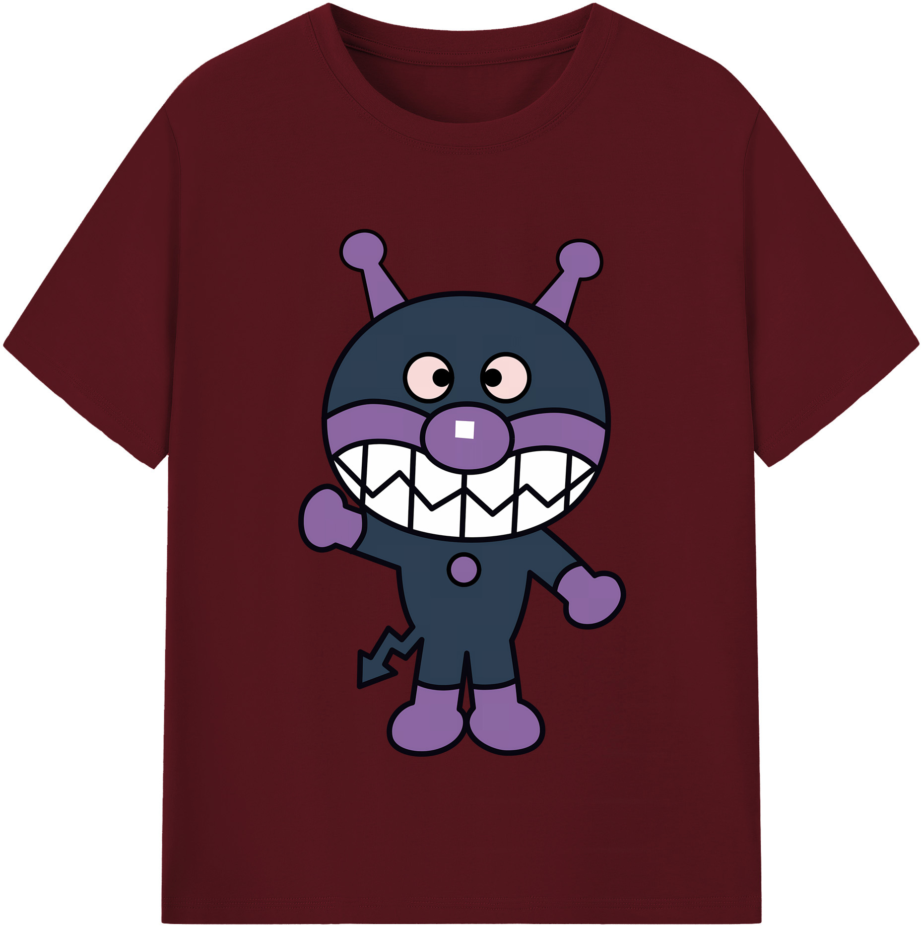 （画像用） アンパンマン Anpanman 綿100％半袖Tシャツ（フロントプリント）